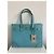 Gucci GG Star Tote Tasche Leder Türkis - Ansicht 15