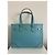Gucci GG Star Tote Tasche Leder Türkis - Ansicht 2