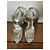 Sandali con piattaforma Saint Laurent Tribute argento - vista 4