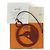 Silk In Hermès Charm per Borsa Hummingbird Hermes Marrone Giallo - vista 6