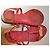 Sandali Salvatore Ferragamo in gomma rosa - vista 5