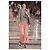 Pantalones de pierna ancha a rayas rojas Chanel Resort 2017 - vista 2