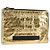 Borsa Clutch in Pelle Oro CC Auth 123083V di CHANEL D'oro