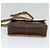 Céline CELINE Macadam Canvas Schultertasche, PVC-Leder, braun, gold, authentisch, MX424 Golden - Ansicht 9