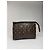 Clutch in pelle monogramma Louis Vuitton vintage marrone - vista 5