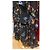 Maje Asymmetrisches Rüschen Maxikleid Blumenmuster Schwarz Mehrfarben - Ansicht 8