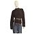 Sudadera The Attico Marrón de Jacquard de Algodón con Cuello Alto y Cinturón Castaño