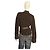 Sudadera The Attico Marrón de Jacquard de Algodón con Cuello Alto y Cinturón Castaño - vista 2