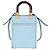 Mini borsa Fendi Sunshine Shopper Blu - vista 3