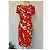 Blumarine Kleid Rot mit abstraktem Muster aus Wolle - Ansicht 2