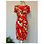 Blumarine Kleid Rot mit abstraktem Muster aus Wolle - Ansicht 3