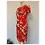 Blumarine Kleid Rot mit abstraktem Muster aus Wolle - Ansicht 4