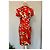 Blumarine Kleid Rot mit abstraktem Muster aus Wolle - Ansicht 6