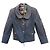 Chaqueta Dolce & Gabbana de algodón con estampado floral gris
