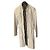 Abrigo de cuero Dolce & Gabbana ecru brillo de perla talla 38 IT Crudo