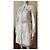 Abrigo de cuero Dolce & Gabbana ecru brillo de perla talla 38 IT Crudo - vista 2