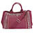 Tote Prada Weinroter Canvas-Shopper Bordeaux - Ansicht 11