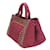 Tote Prada Weinroter Canvas-Shopper Bordeaux - Ansicht 2