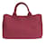 Tote Prada Weinroter Canvas-Shopper Bordeaux - Ansicht 3