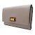Peekaboo Fendi Bi-Fold Geldbörse aus greige Leder Beige Grau - Ansicht 2