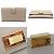 Peekaboo Fendi Bi-Fold Geldbörse aus greige Leder Beige Grau - Ansicht 4