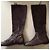 Botas Christian Louboutin de piel de becerro marrón Castaño - vista 6