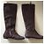 Botas Christian Louboutin de piel de becerro marrón Castaño - vista 7