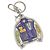 LOUIS VUITTON Portachiavi Giacca Varsity Viola MP3385 LV Auth BD1990 Porpora