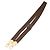 LOUIS VUITTON Sangle d'épaule réglable en coton 33,9""-50,4"" Marron Auth am8409 Doré