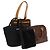 ETRO Borsa a Mano PVC Nylon 4Set Marrone Nero Auth bs25971