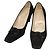 CHANEL Escarpins en daim noir CC Auth am8442