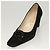 CHANEL Escarpins en daim noir CC Auth am8442 - vue 21