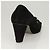 CHANEL Escarpins en daim noir CC Auth am8442 - vue 22
