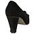 CHANEL Escarpins en daim noir CC Auth am8442 - vue 3