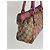 Vintage Gucci Monogram Baumwolltasche Beige Lila Pink - Ansicht 8