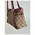 Vintage Gucci Monogram Baumwolltasche Beige Lila Pink - Ansicht 9