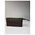 Clutch in pelle monogramma vintage Louis Vuitton marrone