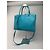 Vintage Jil Sander 2-Wege-Ledertasche türkis - Ansicht 15