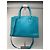 Vintage Jil Sander 2-Wege-Ledertasche türkis - Ansicht 8