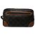 Clutch in pelle monogramma Louis Vuitton vintage marrone
