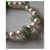 Autre Marque Bracciale Elastico perle e pietre Bianco sporco - vista 2