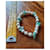 Autre Marque Bracciale Elastico perle e pietre Bianco sporco - vista 5