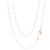 Dodo pomellato Collana Essentials in argento con spilla in oro giallo 18kt D'oro