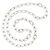 Dodo Pomellato 925 silver essentials necklace with 5 openable links plus one openable link as a closure. Silvery - view 3