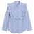Top Cassi de algodón a rayas azules Balzac Paris