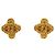 Orecchini a clip in metallo dorato Chanel Coco Mark D'oro