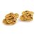 Orecchini a clip in metallo dorato Chanel Coco Mark D'oro - vista 3