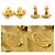 Orecchini a clip in metallo dorato Chanel Coco Mark D'oro - vista 5