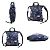 Zaino in nylon BALLY in nero e blu navy - vista 2
