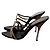 Giuseppe Zanotti Sandali in pelle con catene in metallo Nero